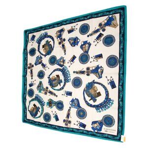 Vintage G. Guccini per Manlio Bonetti Italian Silk Scarf | Ancient Egyptian Revi